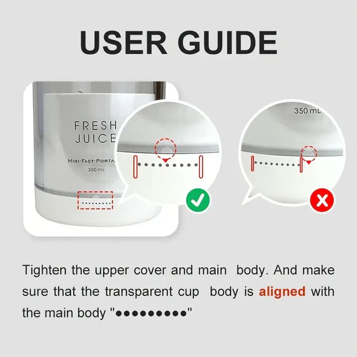 Portable Electric Mini Juicer Blender – USB Rechargeable