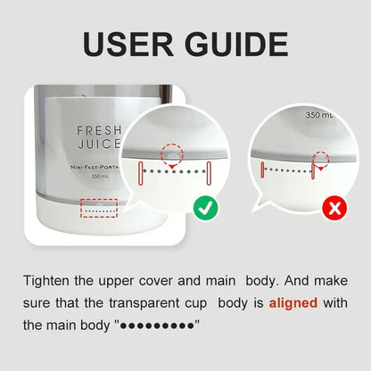 Portable Electric Mini Juicer Blender – USB Rechargeable