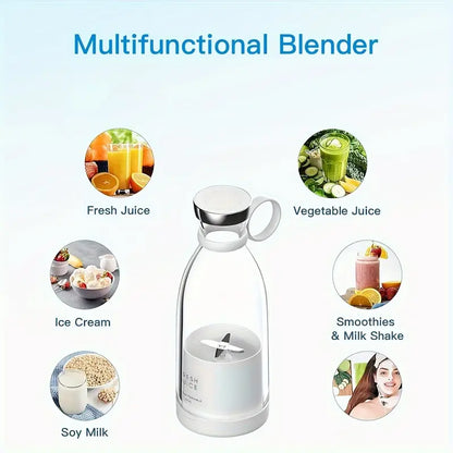 Portable Electric Mini Juicer Blender – USB Rechargeable